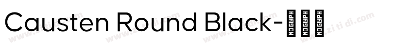 Causten Round Black字体转换